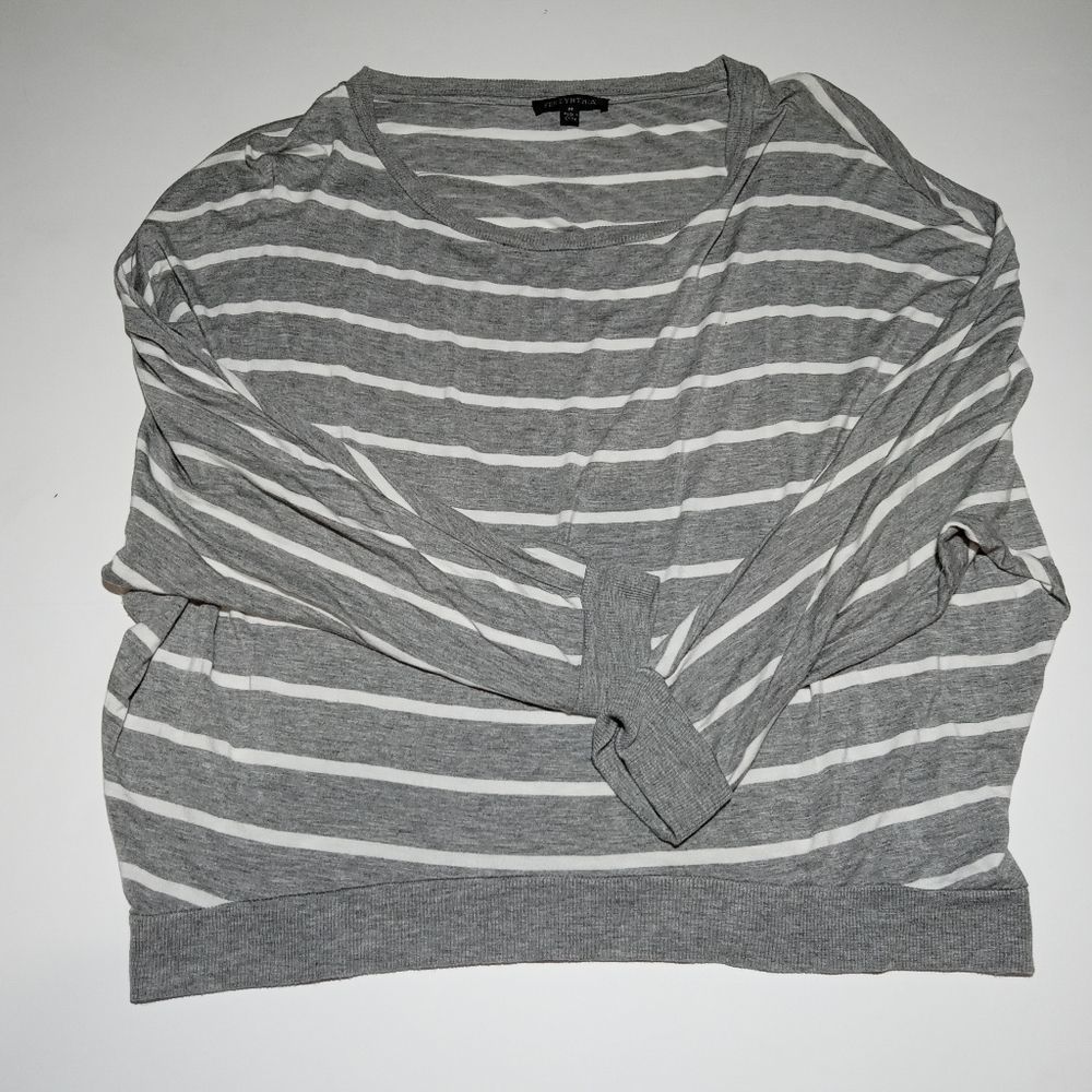 For Cynthia Striped white and gray